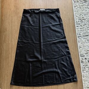 Abercrombie & Fitch Black Satin Skirt